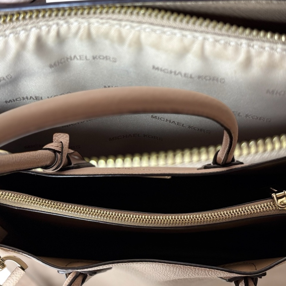 Michael Kors Tan Structured Leather Tote - Picture 8 of 10